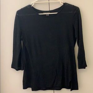 Vine black 3/4 length tee